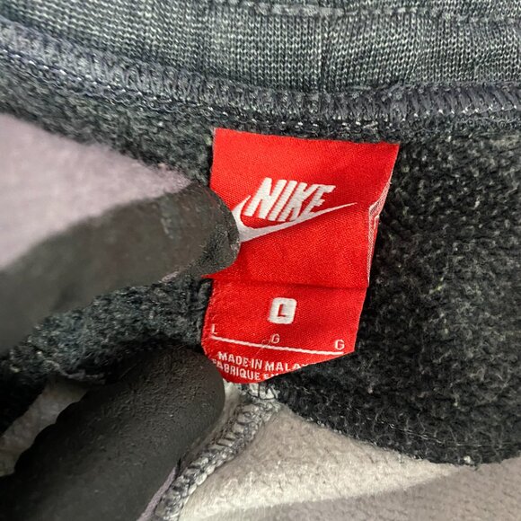 Nike Air Fleece Joggers Sweatpants Men's Large Gray Black Sportswear AQ7257 091 - Picture 8 of 15